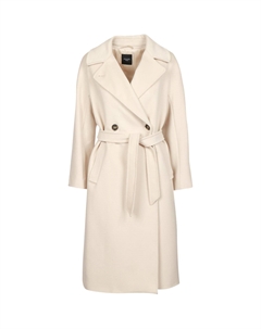 Пальто женское экрю Weekend max mara