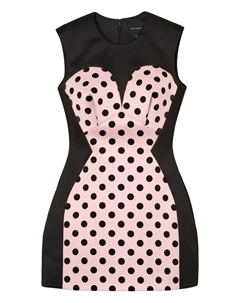 Платье в горох, черный Marc jacobs