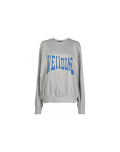 Свитшот унисекс светло-серый We11done