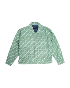 Джинсовая куртка унисекс зеленая We11done