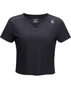 Футболка женская, черная Spyder