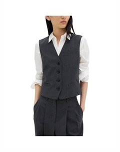 Женская жилетка темно-серого цвета, Dark Gray Theory