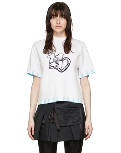 Белая футболка из вискозы We11done