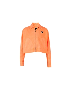 Женская джинсовая куртка оранжевая, Orange We11done