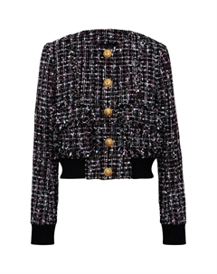 Твидовый жакет, Black Balmain