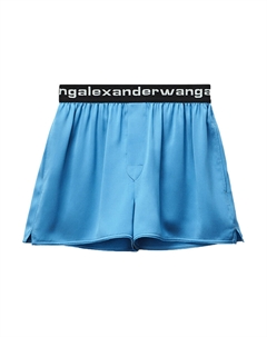 Повседневные шорты женские небесно-голубые Alexander wang