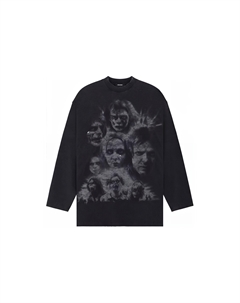 Футболка унисекс SS24 антрацитово-серая We11done