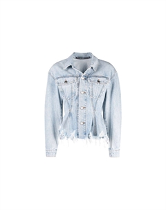 Джинсовая куртка женская голубая Alexander wang