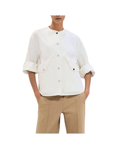 HERMES Женская куртка натурального белого цвета, Natural White Hermès