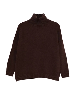 Свитер с воротником-водолазкой, коричневый Weekend max mara