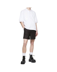 Футболка поло унисекс белая We11done