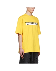 Футболка унисекс желтая We11done
