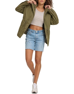 Женская хлопковая куртка с воротником-стойкой, темно-оливковый Levi's®