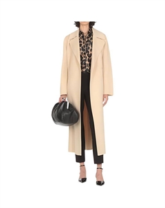 Мановское длинное пальто с поясом, Beige Weekend max mara