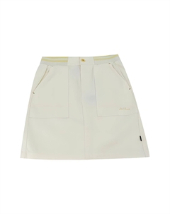 Повседневная короткая юбка женская бежевая желтая Converse