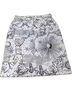 Повседневная короткая юбка женская белая HERMES Hermès