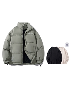 Унисекс пуховик, Gray Green (with Sweater Included) Bobby abley