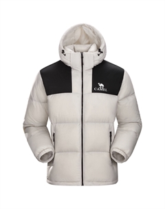 Теплая флисовая серия пуховик Unisex, Oak Gray/Phantom Black Camel