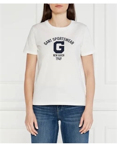 Футболка Regular fit, белый Gant