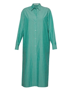 Платье-рубашка в полоску, зеленый The row