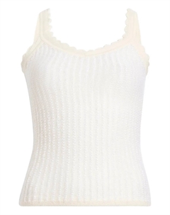 Топ Ennio с фигурным краем, белый Khaite