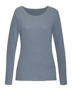 Рубашка с длинным рукавом, светло-синий Lascana