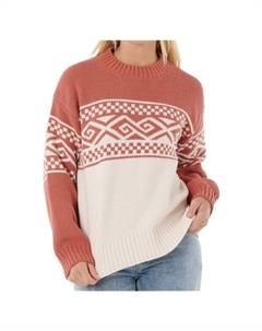 Женский свитер «Космический поцелуй» - пуловер, Brick Rip curl