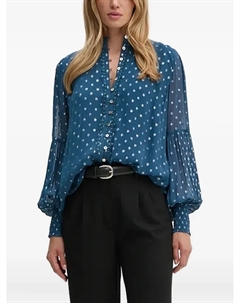 Рубашка с объемными рукавами, синий Bruuns bazaar