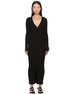 Черное платье макси с Эйфелевой башней Jean paul gaultier