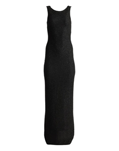 Платье макси без рукавов, черный St. john