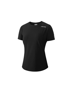 Футболка женская черная однотонная Head