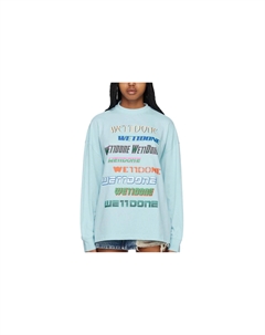 Свитер женский небесно-голубой We11done