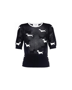 Хектор Айкон Вязаный Свитер Том Браун, Черный Thom browne