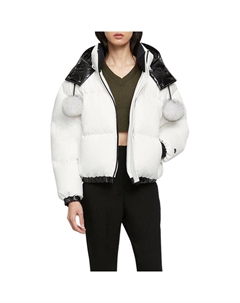 Женская белая пуховая куртка, White Moose knuckles