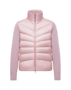 Спортивная кофта на молнии с утеплителем, Pink Moncler