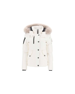 Женская зимняя пуховая куртка молочно-белого цвета, Milk White Moose knuckles