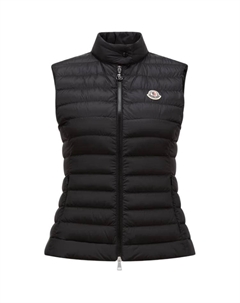 Утепленная жилетка на молнии, Black Moncler