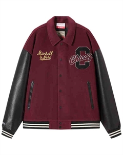 Куртка Mitchell & Ness x NBA Chicago Bulls SS25 унисекс тёмно-красная, Dark Red Mitchell ness
