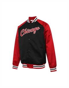 Вышитая бейсбольная куртка Mitchell & Ness, Red/Black Color Mitchell ness