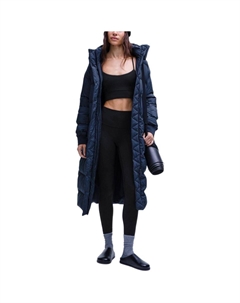 Пуховик Wunder Puff Series женский, Marine Blue/TRNV Lululemon