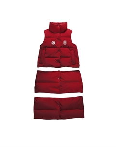 Канадская коллекция трансформируемая парка жилет куртка женская спортивная темно-красная, Dark Sports Red (DarkSportRed) Lululemon