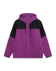 Унисекс ветровка непромокаемая ветронепроницаемая дышащая утепленная морозостойкая, Purple Li-ning