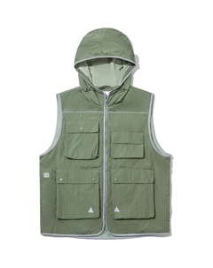 Армейская зеленая безрукавка унисекс, Army Green Li-ning