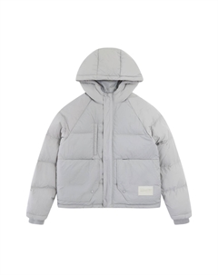 Куртка пуховик Mitchell & Ness унисекс светло-серая, Light Gray Mitchell ness