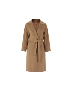 Пальто с лацканами и поясом Max Mara, Camel Max mara studio