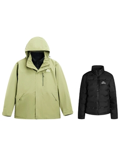 Ветровка утепленная непромокаемая непродуваемая унисекс для походов, Apple Green (Down Liner) Lonsdale