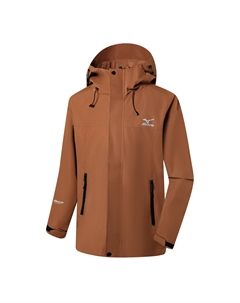 Водонепроницаемая, ветрозащитная и дышащая ветровка Unisex, Dark Orange Red Mizuno