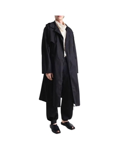 Легкое плащ-пальто с капюшоном, Black Lemaire