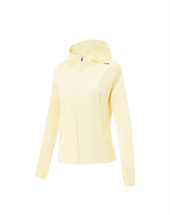 Фитнес куртка тренч женская светло-желтая, Tender Goose Yellow Li-ning