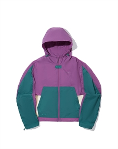 Женская куртка Кристалл Пурпурный/Светло-кремовый Желтый/Водный Яшма, Crystal Purple/Light Custard/Ink Green Li-ning